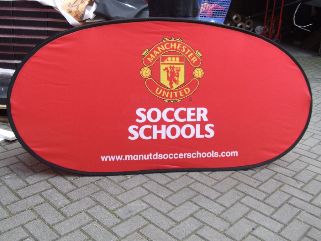 manchester united soccer school pop up banners Outdoor Branding