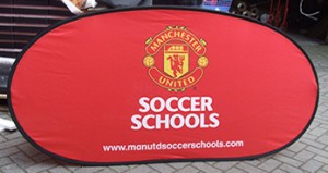 Manchester United Soccer School Pop Up Banners